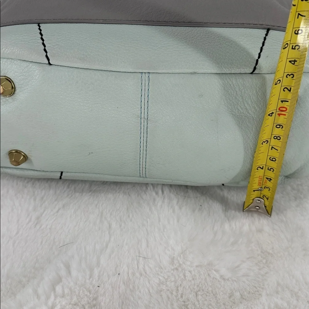 orYANY Stylish Two-Tone Mint and Gray Hobo Shoulder Bag with Crossbody Strap